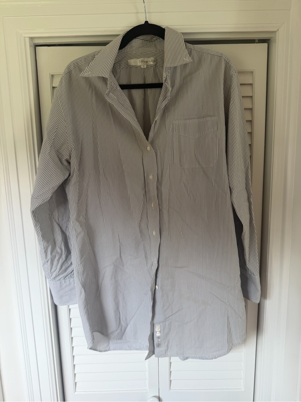 Claridge & King striped button down shirt
